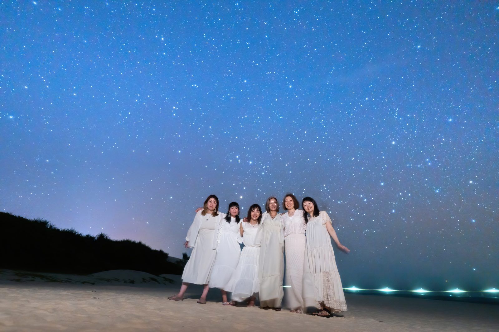 宮古島リトリートで星空の下に集まったメンバー